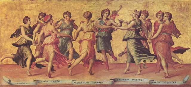 Tanz Apollons mit den Musen Palazzo Pitti