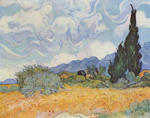 Getreidefeld mit Zypressen Tate Gallery