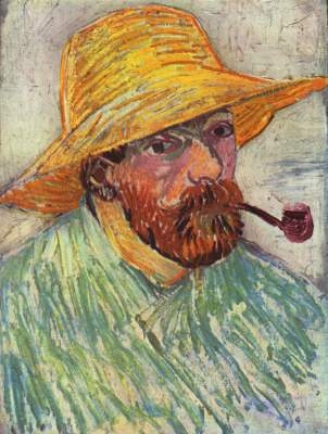 Selbstporträt mit Strohhut Slg. V. W. van Gogh