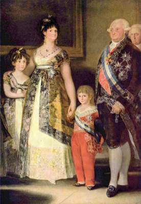 Familie Karls IV. (Ausschnitt) Museo del Prado