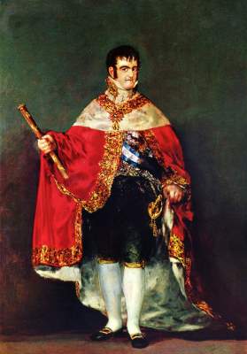 Ferdinand VII. im Königsornat Museo del Prado