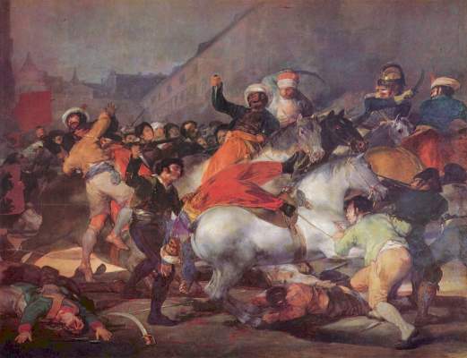 Kampf mit den Mamelucken am 2. Mai 1808 in Madrid Museo del Prado