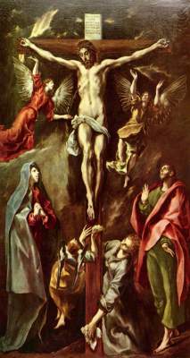 Christus am Kreuz mit Maria, Johannes und Magdalena Museo del Prado