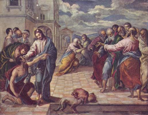 Christus heilt den Blinden Gemäldegalerie
