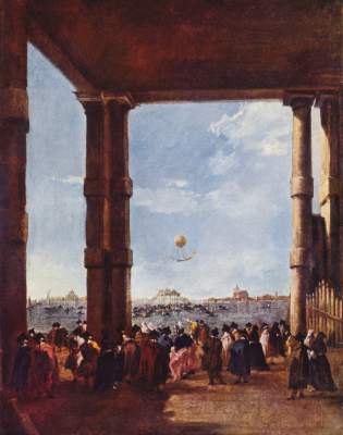 Aufstieg eines Luftballons Gemäldegalerie