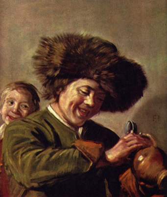 Lachender junger Mann mit Bierkrug Museum Boymans-van Beuningen