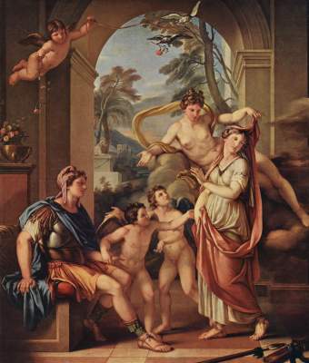 Venus verspricht Paris Helena zur Frau (Aus der Geschichte von Paris und Helena) Museo di Roma