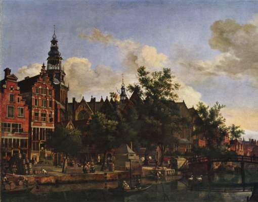 Oude-Zijds-Voorburgwal in Amsterdam Königliche Gemäldegalerie Mauritshuis