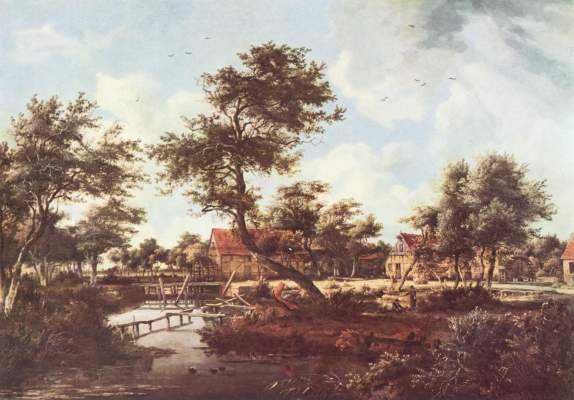 Dorf mit den Wassermühlen National Gallery