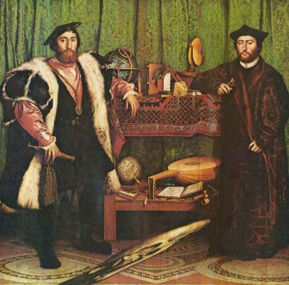 Bildnis der französischen Gesandten Jean de Dinteville und Georges de Selve National Gallery