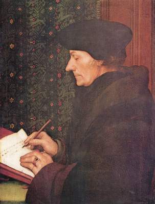 Erasmus von Rotterdam am Schreibpult Musée National du Louvre