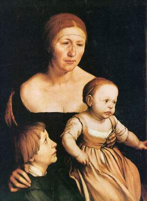 Holbeins Frau mit den beiden älteren Kindern Kunstmuseum