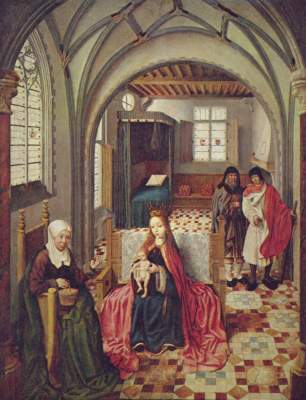 Heilige Familie im Gemach mit Anna und Joachim Gemäldegalerie