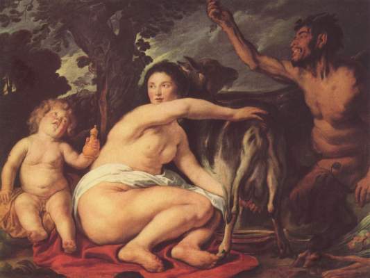 Jugend des Zeus (Die Ziege Amalthea ernährt Zeus) Musée National du Louvre