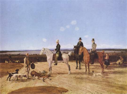 Jäger zu Pferd in oberbayerischer Landschaft Staatliche Kunstsammlungen