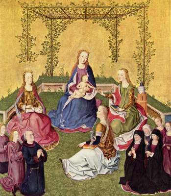 Maria im Rosenhaag mit Heiligen Gemäldegalerie
