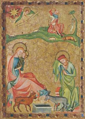Geburt Christi (oberer Teil des linken Flügels eines Altärchens) Wallraf-Richartz-Museum