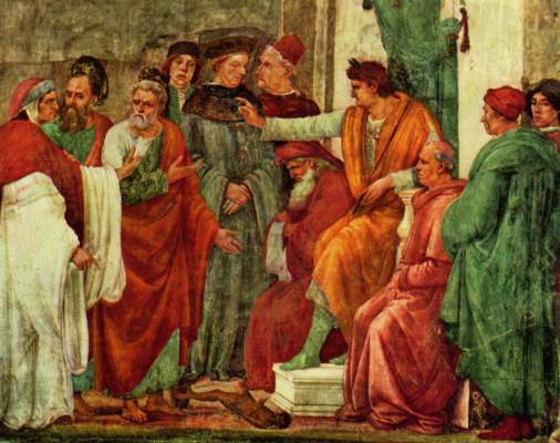 Hll. Petrus und Paulus vor dem Prokonsul Herodes Santa Maria del Carmine
