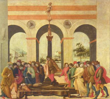 Tod der Lukrezia (ursprünglich Vorderseite einer Truhe) Palazzo Pitti, Galleria Palatina