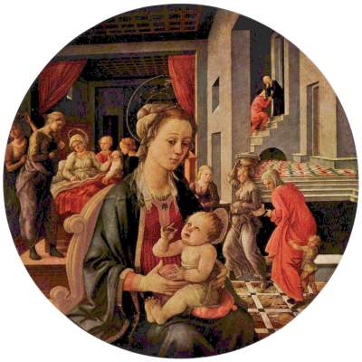 Maria mit Kind (Tondo) Galleria Pitti