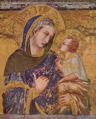 Madonna mit dem Kinde San Francesco, Unterkirche