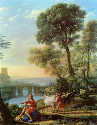 Landschaft mit Apollo und Merkur Galleria Doria-Pamphily
