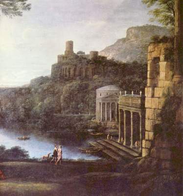 Landschaft mit der Nymphe Egeria und König Numa Galleria Nazionale di Capodimonte