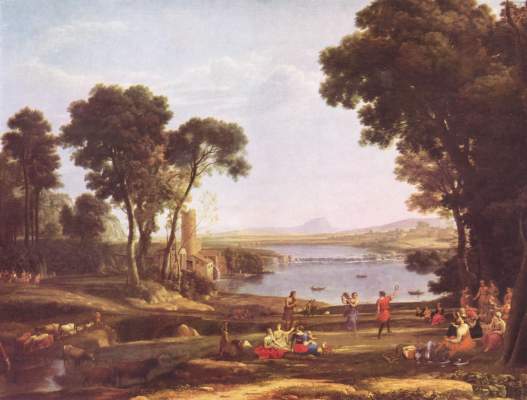 Landschaft mit der Vermählung von Isaak und Rebekka National Gallery