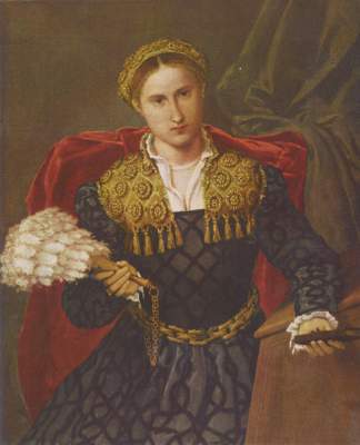 Bildnis einer Dame (Laura da Pola, Gemahlin des Febo da Brescia?) Pinacoteca di Brera
