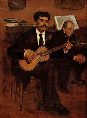 Der Gitarrist Pagans und Monsieur Degas Musée du Jeu de Paume