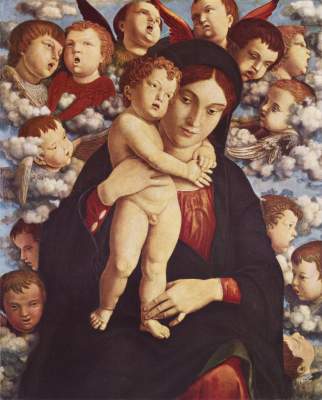 Maria mit Kind und Engeln Pinacoteca di Brera