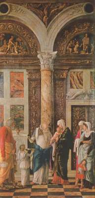 Triptychon, rechter Flügel : Beschneidung Christi Galleria degli Uffizi