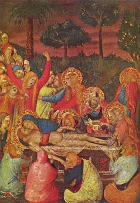 Grablegung Christi (Mitte eines dreiteiligen Altärchens) Gemäldegalerie