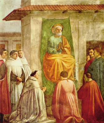 Petrus in cathedra Santa Maria del Carmine