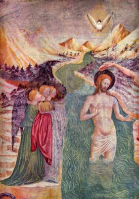 Taufe Christi (Wandbild) Baptisterium