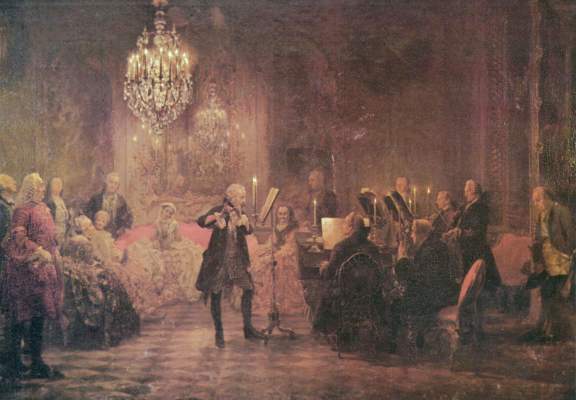Flötenkonzert Friedrichs d. Gr. in Sanssouci Nationalgalerie