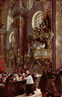 Kanzelpredigt in der Pfarrkirche zu Innsbruck Slg. Hugo Fischer