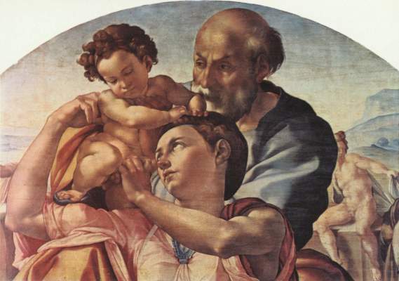 Hl. Familie (Ausschnitt) Galleria degli Uffizi