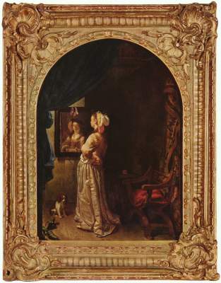 Dame vor einem Spiegel Alte Pinakothek