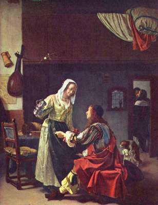 Der Soldat und das Mädchen Königliche Gemäldegalerie Mauritshuis