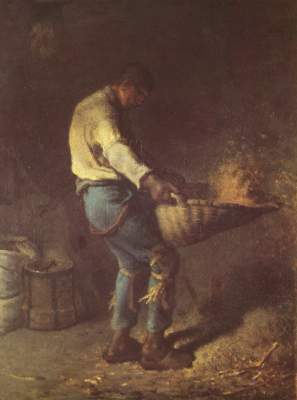 Mann beim Getreidesieben Musée National du Louvre