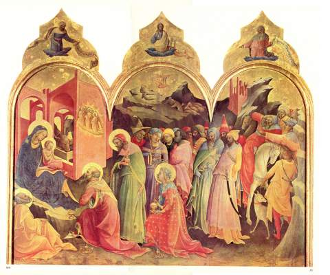 Altartafel der Kirche Sant' Egidio: Anbetung der Könige Galleria degli Uffizi