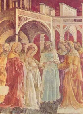 Vermählung der Hl. Jungfrau (Ausschnitt) Santa Trinita, Cappelle Bartolini Salimbeni