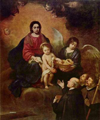 Das Christuskind verteilt Brot unter die Pilger Slg. Esterházy