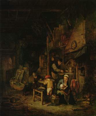 Bauernfamilie in der Stube Museum der Bildenden Künste
