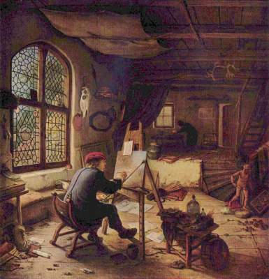 Der Maler in seiner Werkstatt Gemäldegalerie