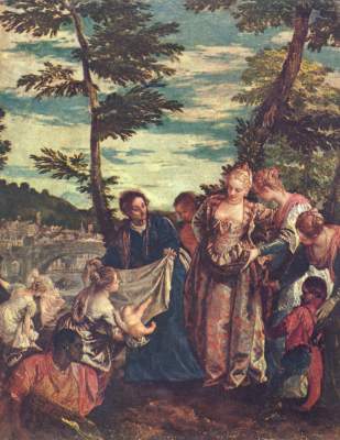 Errettung des Mosesknaben aus den Fluten des Nils Museo del Prado