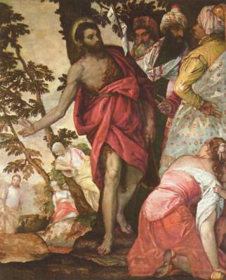 Predigt Johannes des Täufers Galleria Borghese