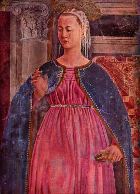 Jungfrau der Verkündigung (Wandbild, Ausschnitt) San Francesco