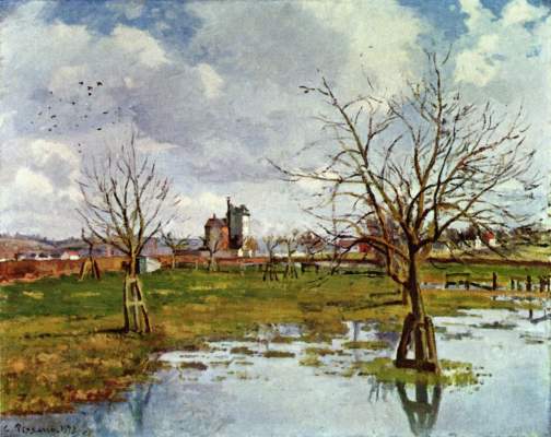 Landschaft mit überfluteten Feldern Wadsworth Atheneum